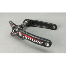 Utilisation de manivelle de carbone 3k pour vélo VTT VTT vélo pédalier en fibre de carbone 170mm